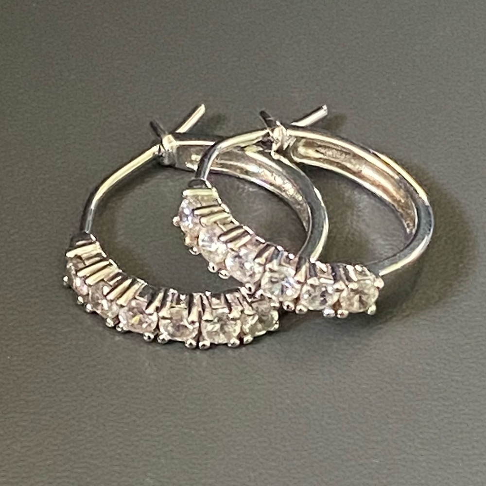Sterling Silver 925 SAI Designer Hoop Earrings